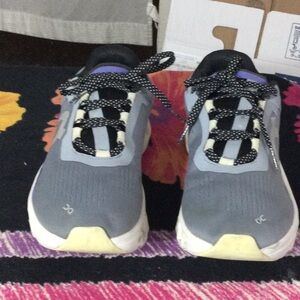 Gray and Black Athletic Shoes
